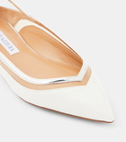 Aquazzura Cinemax leather ballet flats