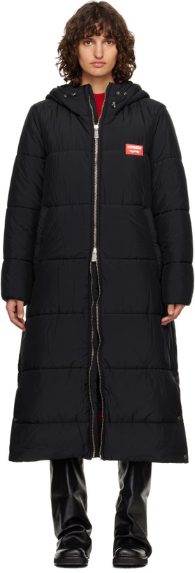 Photo: Charles Jeffrey LOVERBOY Black Long Bunny Puffer Coat