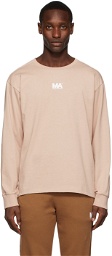 M.A. Martin Asbjørn Pink Logo Long Sleeve T-Shirt
