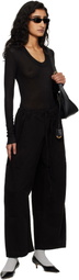 Entire Studios Black Circle Neck Bodysuit
