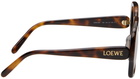 LOEWE Brown Square Slim Sunglasses