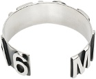 MM6 Maison Margiela Silver 6 Cuff Bracelet