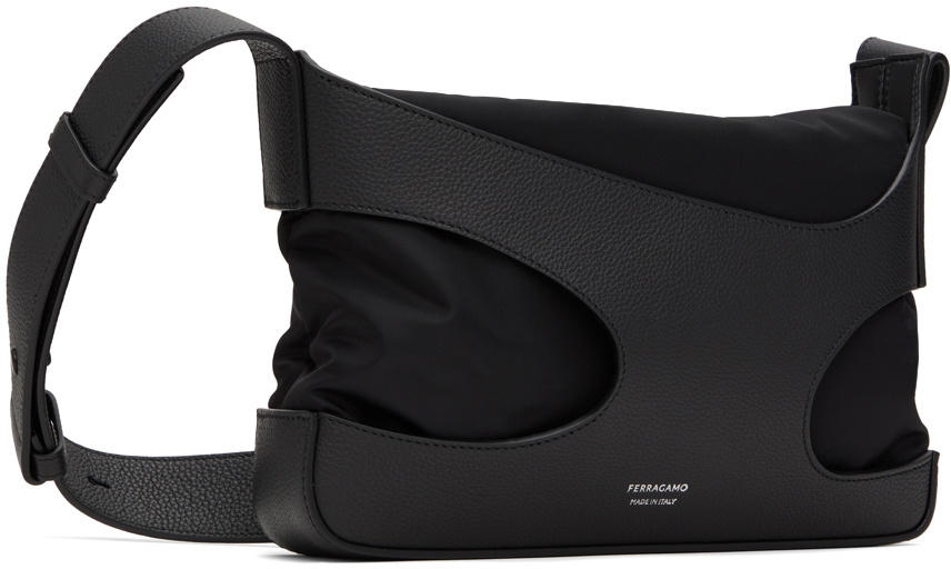 Ferragamo Black Cut Out Crossbody Bag