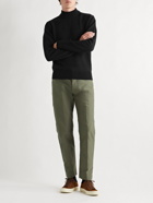 TOM FORD - Slim-Fit Cashmere, Mohair and Silk-Blend Mock-Neck Sweater - Black