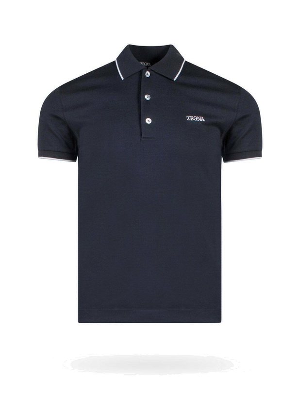 Photo: Zegna Polo Shirt Black   Mens