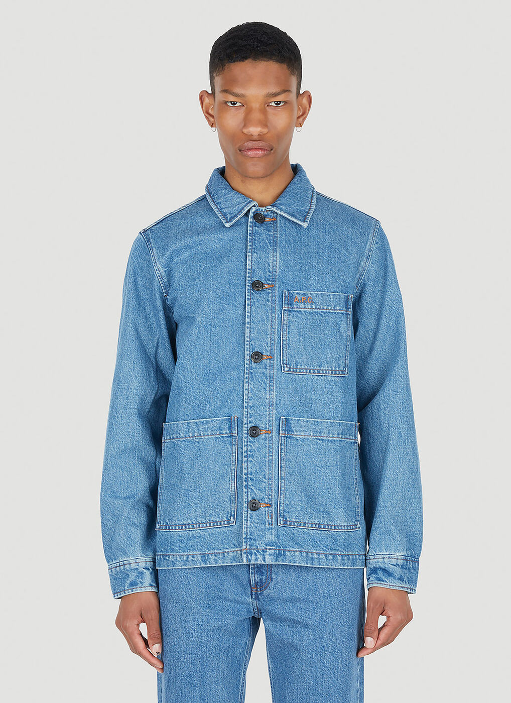 Nathanael Denim Jacket in Blue A.P.C.