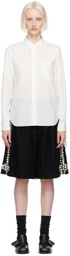 Comme des Garçons Homme Plus White Tail Shirt