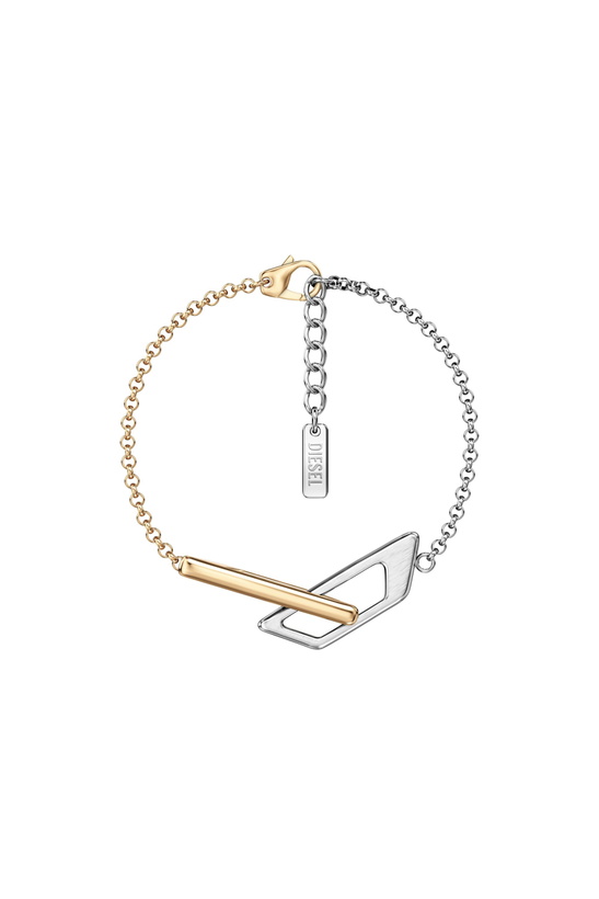 Photo: Diesel Stainless steel chain bracelet - Bracelets - Unisex - Silver
