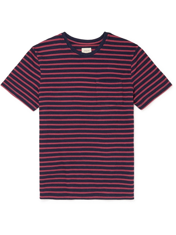 Photo: Bellerose - Ano Striped Cotton-Jersey T-Shirt - Red