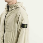 Stone Island Men's Ultralight Nylon Stretch-TC Hooded Jacket in Sand
