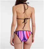 Pucci Marmo triangle bikini top