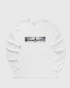 BRAND PHOTO LS CREW White Mens Longsleefe