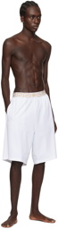 Versace Underwear White Greca Border Swim Shorts