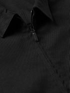 James Perse - Cotton-Blend Twill Coach Jacket - Black