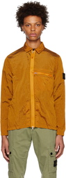 Stone Island Orange Crinkled Jacket