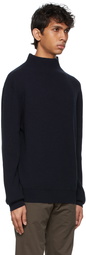 The Row Navy Daniel Sweater