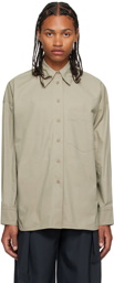 LOW CLASSIC Gray Sleeve Point Shirt