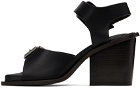 LEMAIRE Black Square 80 Heeled Sandals