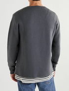 Mr P. - Virgin Wool Henley Sweater - Gray