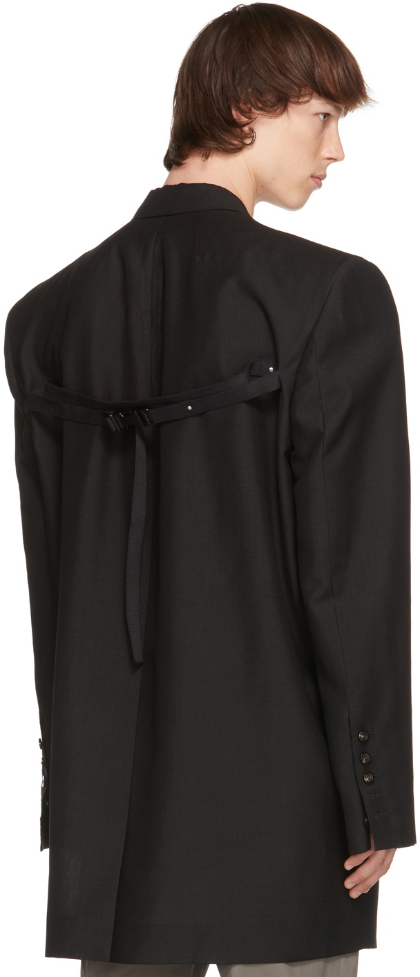 Rick Owens Black Jumbo Tatlin Blazer Rick Owens