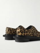 J.M. Weston - Sacai Golf Leopard-Print Calf Hair Derby Shoes - Animal print