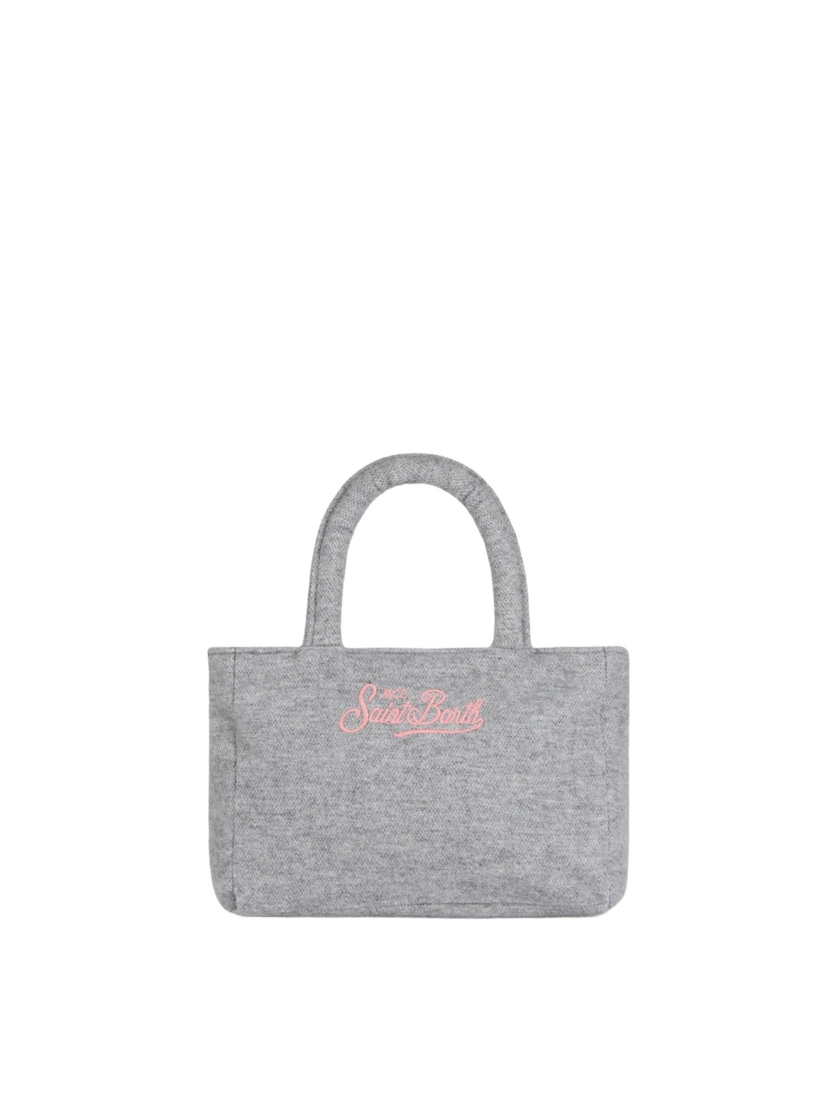 MC2 Saint Barth Soft Wooly Clarine Handbag With Jacquard Maxi Logo