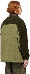 AMBUSH Green Wool Fleece Jacket