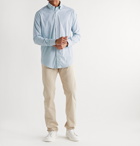 Peter Millar - Wynton Button-Down Collar Checked Stretch-Nylon Shirt - Blue