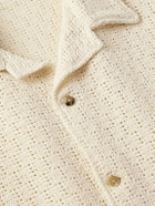 De Bonne Facture - Holiday Camp-Collar Cotton Shirt - Neutrals