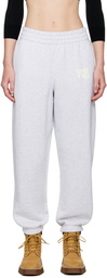 alexanderwang.t Gray Puff Logo Sweatpants