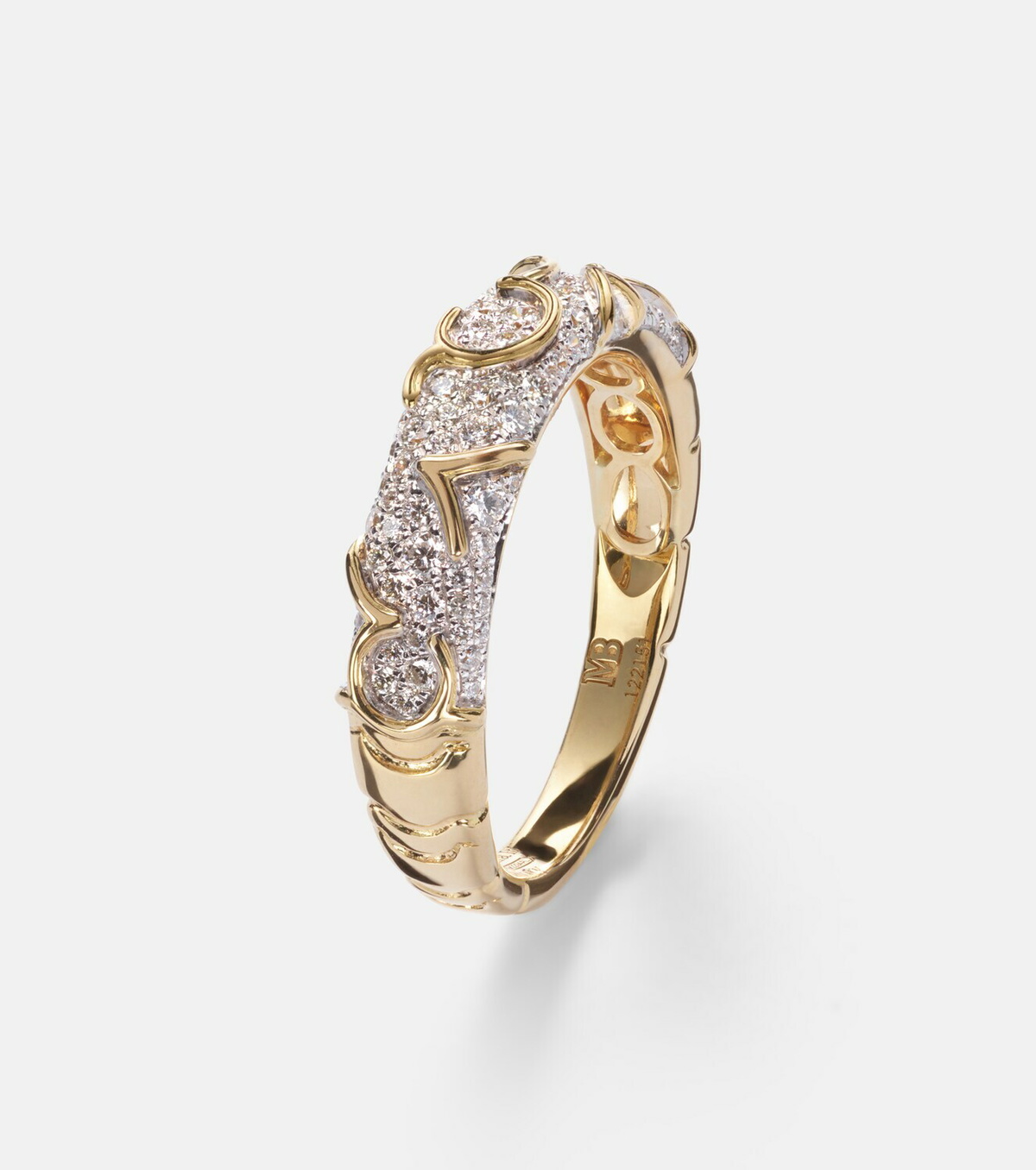 Marina B Ondine 18kt gold ring with diamonds