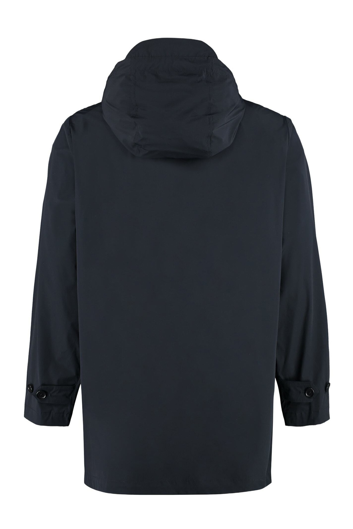 Aspesi Hooded Techno Fabric Raincoat