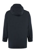 Aspesi Hooded Techno Fabric Raincoat