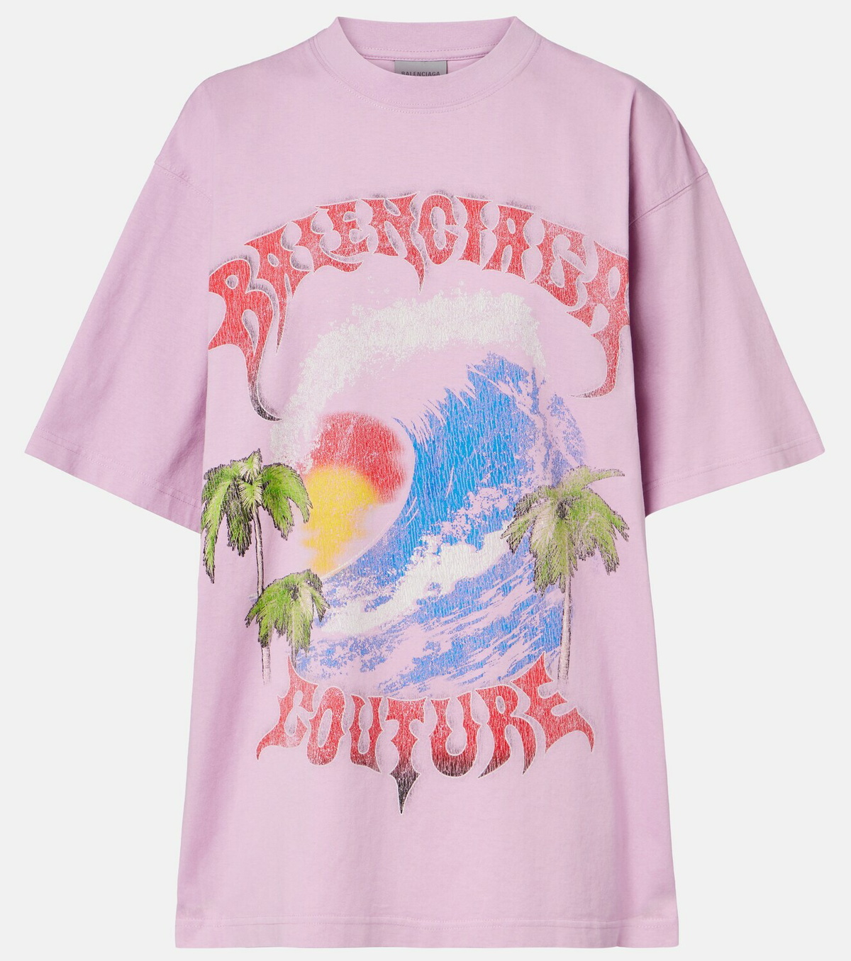 Balenciaga Printed cotton jersey T-shirt