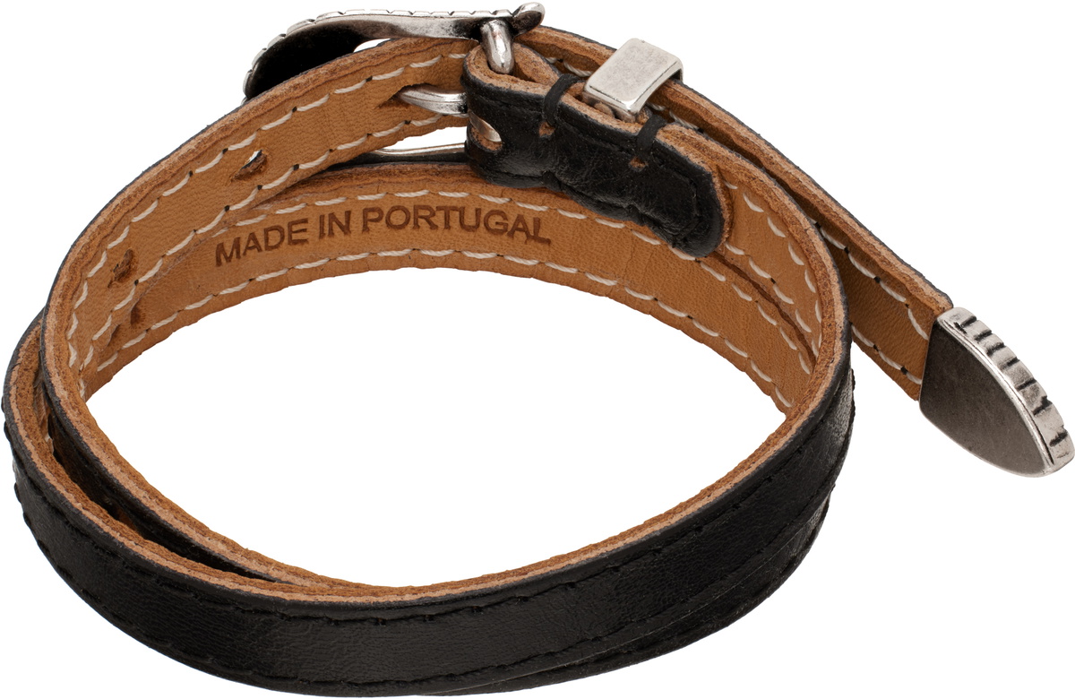 OUR LEGACY Black Cowboy Wrap Around Bracelet