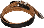 OUR LEGACY Black Cowboy Wrap Around Bracelet