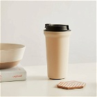 Rivers Wallmug Bearl Solid Double Walled Reusable Coffee Cup in Beige 400ml