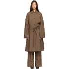 Calvin Klein Collection Brown Zeland Trench Coat