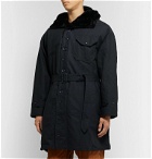Engineered Garments - Faux Fur-Lined Cotton-Canvas Hooded Parka - Blue