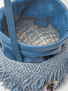 Loewe - Paula's Ibiza Leather-Trimmed Iraca Palm Bucket Bag