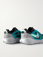 Nike - Free Terra Vista Leather, Canvas and Mesh Sneakers - Blue