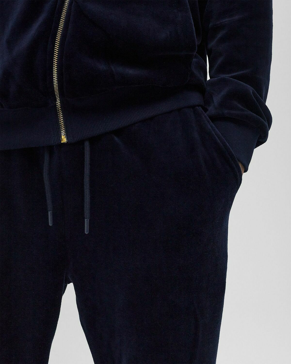 Sergio Tacchini COURT VELOUR TRACK PANTS Blue Men