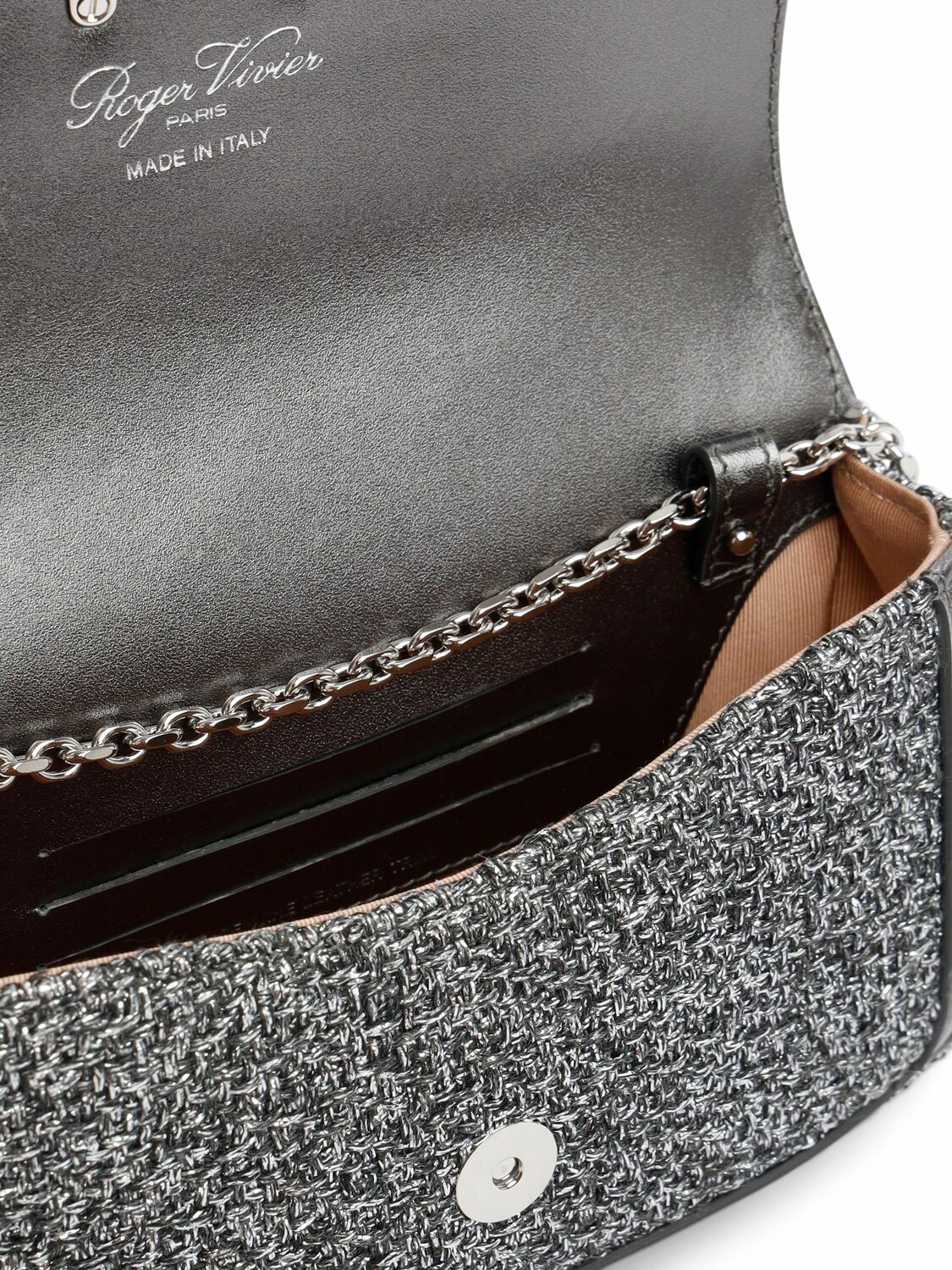 ショルダーバッグ・ポシェット ROGER VIVIER Jeu de fille bag in viscose and leather ROGER VIVIER Viv Jeu De Fille Shoulder Bag Roger Vivier