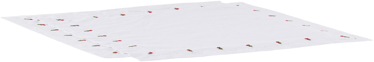 Gohar World Two-Pack White 'à Jour' & Rose Dinner Napkins