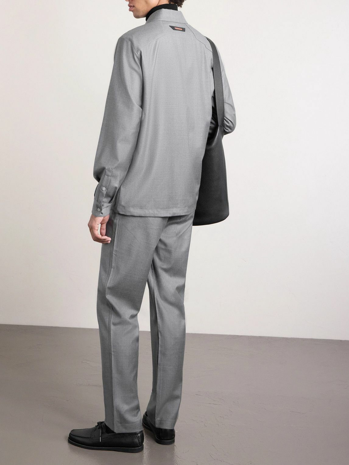 SEASE - New Gate Virgin Wool Shirt - Gray