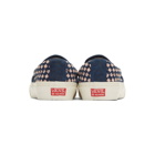 Vans Navy and Pink Taka Hayashi Edition Slip-On 66 LX Sneakers