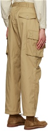 Engineered Garments Tan Bellows Pockets Cargo Pants