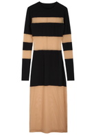 Norma Kamali Tulle and Stretch-jersey Midi Dress Black