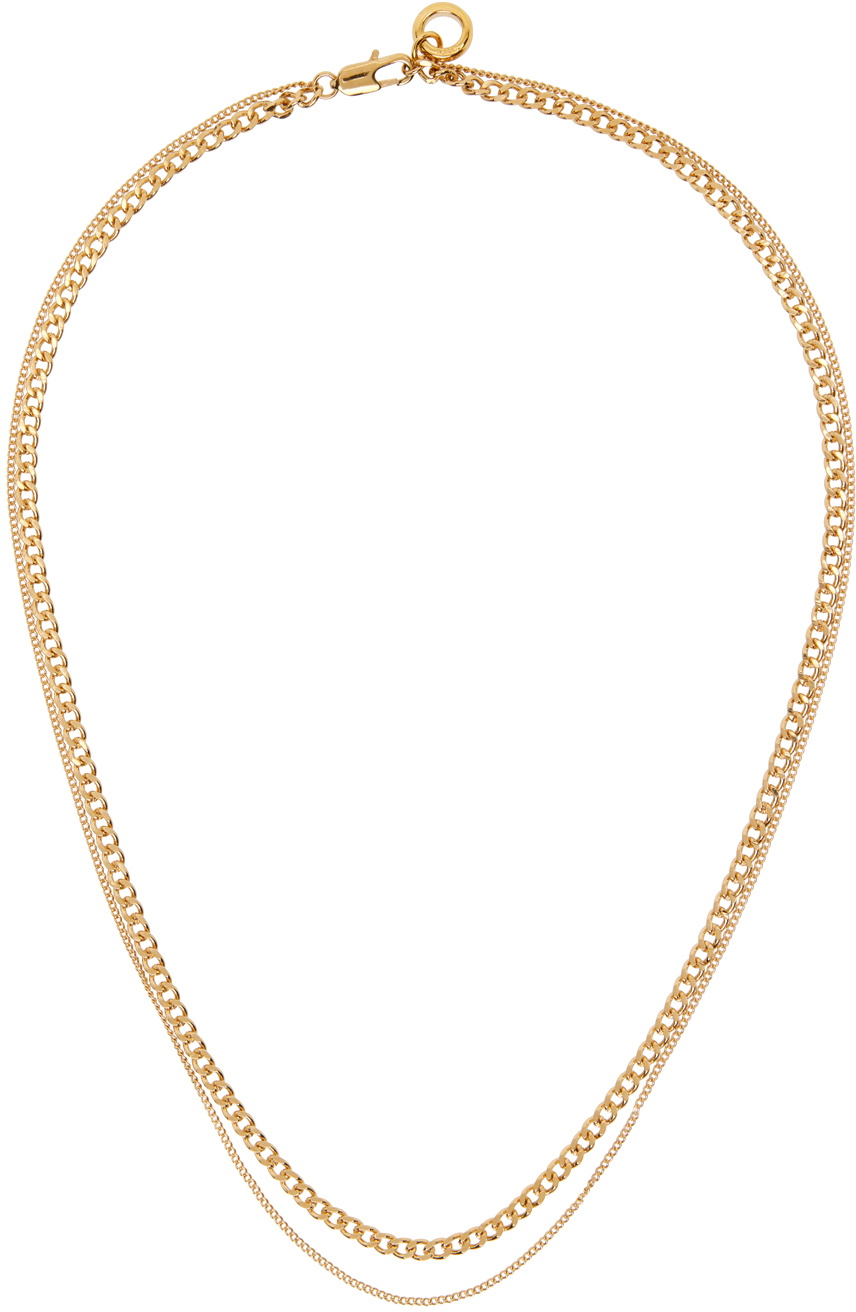 A.P.C. Gold Minimal Necklace