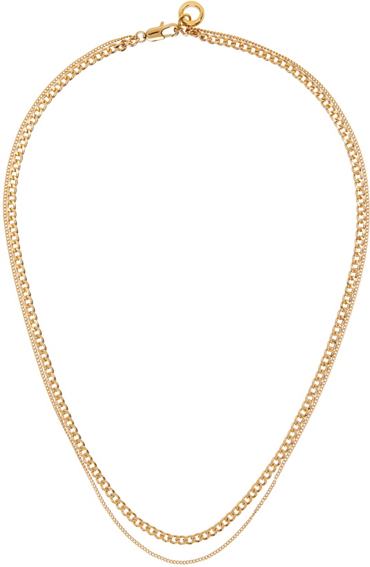 Photo: A.P.C. Gold Minimal Necklace